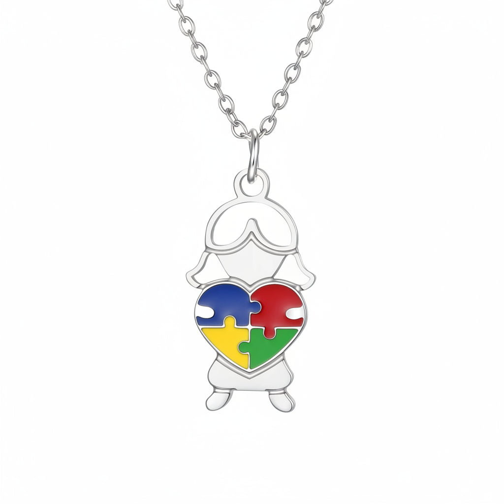 Samarra’s Puzzle Heart Necklace