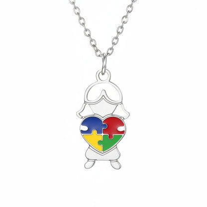 Samarra’s Puzzle Heart Necklace