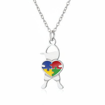 Samarra’s Puzzle Heart Necklace