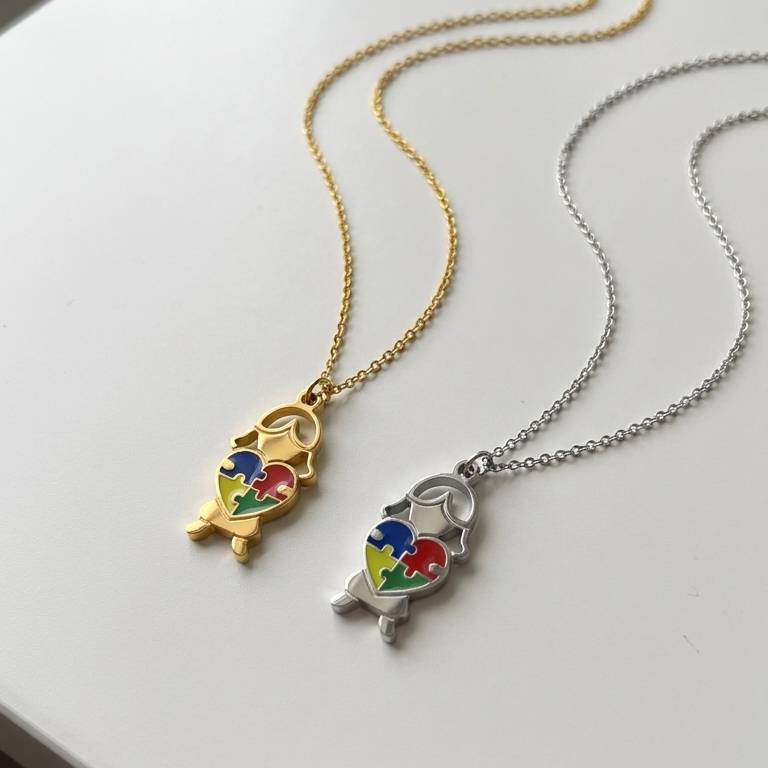 Samarra’s Puzzle Heart Necklace
