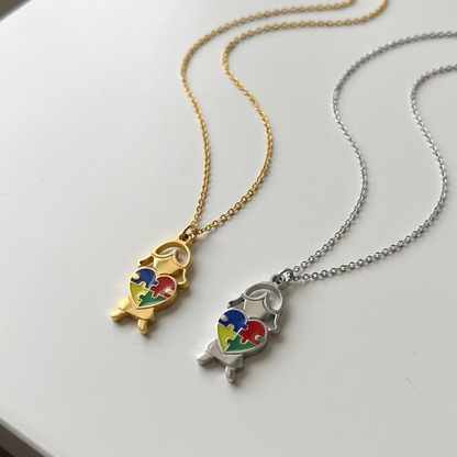 Samarra’s Puzzle Heart Necklace