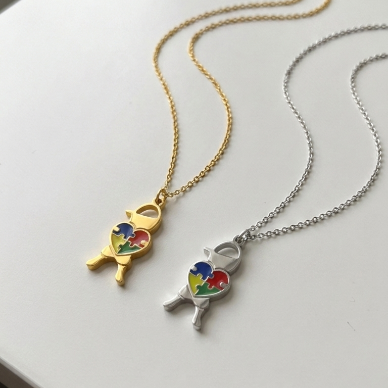 Samarra’s Puzzle Heart Necklace